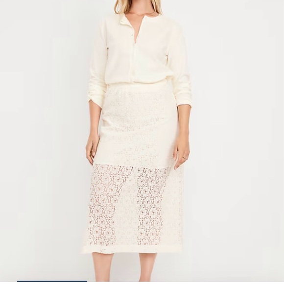 Old Navy Dresses & Skirts - Elegant Lace Midi Skirt NWT large $55